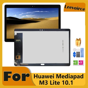 10,1-дюймовый Для Huawei Mediapad M3 Lite 10 BAH-AL00 BAH-W09 BAH-L09 ЖК-дисплей С Заменой Дигитайзера Сенсорного Экрана В сборе