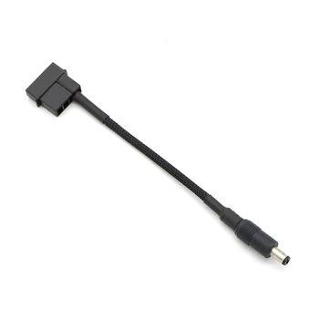 2 шт./лот, черный кабель питания IDE Molex с 4-контактным разъемом постоянного тока 5,5*2,1 мм.