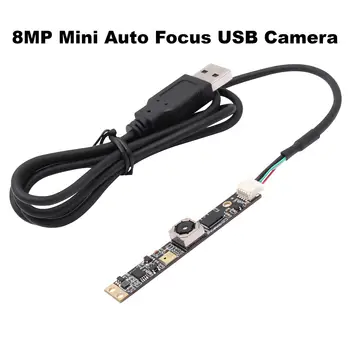 ELP 8MP Мини-Автофокус USB Модуль Камеры IMX179 Сенсор Подключи И Играй 4K Видео Веб-Камера с Микрофоном Для Ноутбука