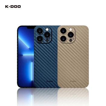 K-Doo Air Carbon Ultra Slim PP Case с Рисунком из Углеродного Волокна толщиной 0,4 мм, Супертонкая Задняя Крышка для iPhone13/13mini/13pro/13promax