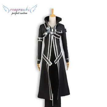 Sword Art Онлайн костюмы Кирито для косплея одежда для выступлений на сцене, идеальный заказ для вас!