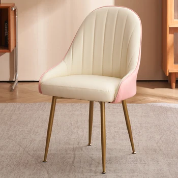 Белые обеденные стулья для гостиной Высокий дизайнерский напольный туалетный столик Обеденные стулья Минималистичный Релакс Silla Sedie Pranzo Современная мебель