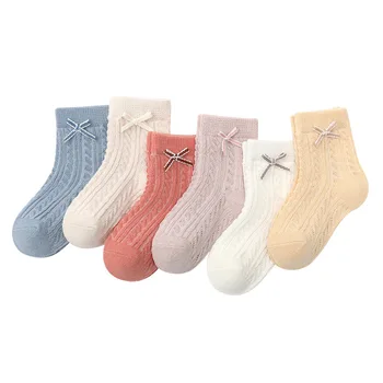 Высокое качество, 3 пары / упаковка, Мультяшные хлопчатобумажные носки для девочек и мальчиков, Комфортные Теплые хлопчатобумажные Носки для девочек, Носки для новорожденных для мальчиков