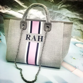 Изготовленная на Заказ гигантская сумка Lily Weekender с монограммой, французский серый Дизайн Вашей собственной индивидуальной сумки, мини-сумки для путешествий holilday