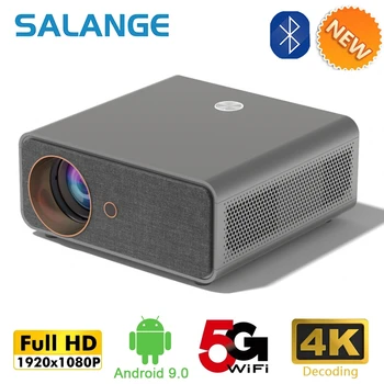 Проектор Salange P87 Native 1080P, Видео 4k, Домашний кинотеатр 5G Wifi, Цифровой фокус 7000 Люмен, Android 9.0, светодиодные проекторы Bluetooth.
