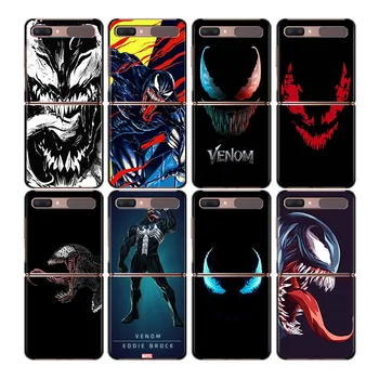 Противоударный модный мобильный жесткий Чехол Marvel Venom Dark Hero Для Samsung Galaxy Z Flip 3-5 Г Черный Чехол Для Телефона