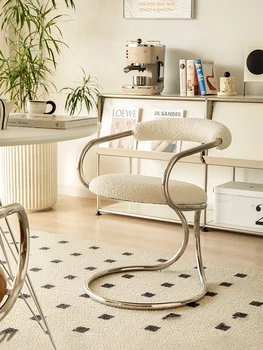 Скандинавский Роскошный обеденный стул Мебель для гостиной Кофейный стул Креативный Дизайнерский стул в форме Змеи, Спинка для спальни, стул для макияжа