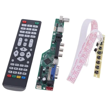 Универсальная плата драйвера контроллера ЖК-телевизора V53, материнская плата аналогового телевизора