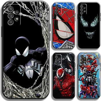 Чехол для телефона Marvel Venom Spiderman для Samsung Galaxy A72 5G с полной защитой, ударопрочный корпус из мягкого жидкого кремния TPU