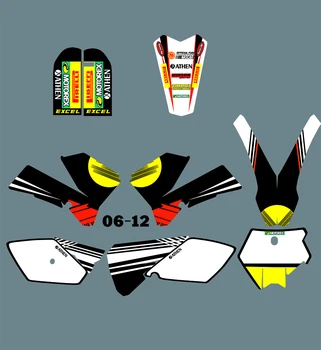 0387 Наборы стикеров с изображением мотоциклетной команды и фонов для KTM SX85 2006 2007 2008 2009 2010 2011 2012