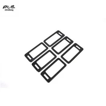 6 шт./лот Декоративная крышка заднего выхода кондиционера из углеродного волокна ABS для Hyundai Grand STAREX H1 2018-2020 гг.