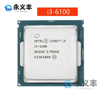 Intel Core i3 6100 i3-6100 i36100 3,7 ГГц 3 М Кэш Двухъядерный процессор мощностью 51 Вт процессор SR2HG LGA1151 Оригинальный подлинный