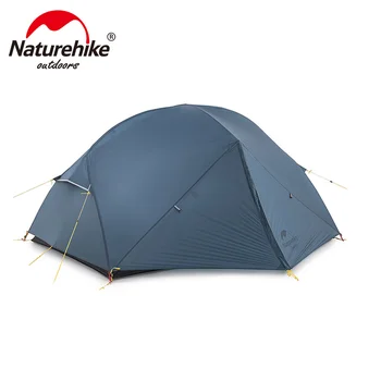 Naturehike Mongar Водонепроницаемая Сверхлегкая палатка для 2 человек из нейлоновой ткани 15D, Двухслойная палатка для кемпинга на открытом воздухе