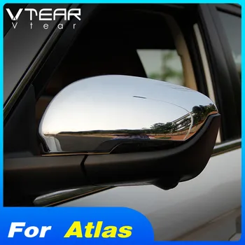 Vtear Для Geely Atlas Emgrand NL-3 Proton X70 крышка зеркала заднего вида автомобиля аксессуары крышка заднего вида чехол хром ABS автомобиль-стайлинг