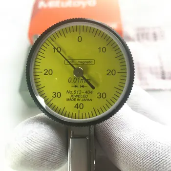 Абсолютный Стрелочный индикатор AOS № 513-404 Аналоговый Рычажный Шкалометр Точность Измерения 0,01 мм Диапазон Измерения Диаметра 0-0.8 мм 14