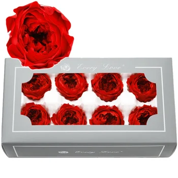 Бессмертные цветы Свадебное украшение Сделай САМ Украшение для дома Настоящая роза 4-5 см 8 цветов/коробка Класс A