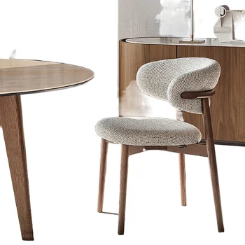 Дизайнерский обеденный стул из массива дерева, мебель для ресторана, деревянный обеденный стул