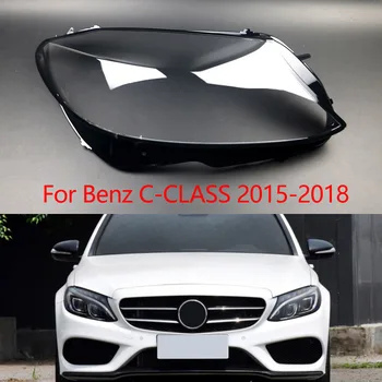 Для 2015-2018 Mercedes Benz W205 C180 C200 C260 C280 C300 Крышка Фары Прозрачный Абажур Корпус Фары Из Оргстекла