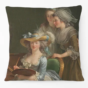 Европейская Викторианская картина маслом Женские портреты Художественный чехол для подушки Домашний Декоративный чехол для дивана