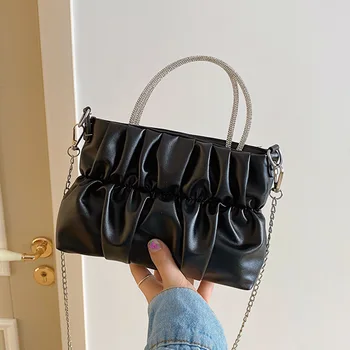 Женские сумки из искусственной кожи высокого качества, роскошная дизайнерская женская сумка через плечо, новая модная универсальная маленькая квадратная сумка-мессенджер B651