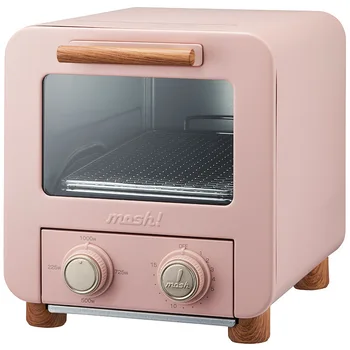 Заводская ретро-мини-духовка объемом 8 литров, маленький модный домашний тостер для приготовления завтрака