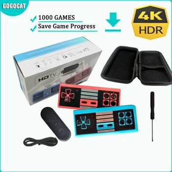 Игровая Консоль 4K HD-OUT 8 Бит 1000 Игр Мини Ретро Портативный Игровой Беспроводной Контроллер Gamepad Game Stick Для Подарка NES/FC