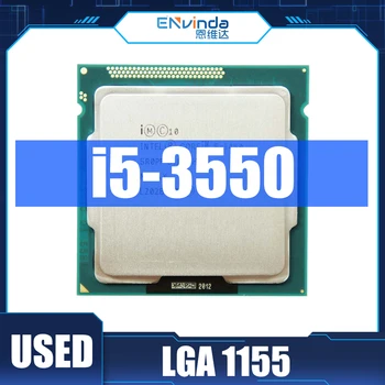 Использованный Оригинальный процессор Intel Core i5 3550 Четырехъядерный 3,3 ГГц 77 Вт Socket LGA 1155 I5-3550 Настольный процессор С поддержкой Материнской платы B75
