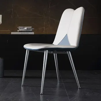 Итальянский минималистичный обеденный стул, современный минималистичный обеденный стол, скандинавский ресторанный стул, легкий роскошный стул со спинкой
