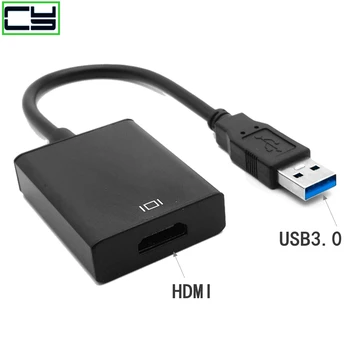 Кабель-конвертер, совместимый с USB 3.0 и HD, женский Аудио-видеоадаптер для ПК с Windows 7/8/10