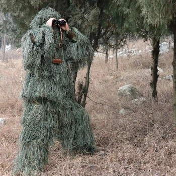 Камуфляжный маскировочный костюм Охотничья одежда Тактическая одежда снайпера Военная тактическая камуфляжная одежда CS Тренировочная одежда Костюм для охоты на птиц
