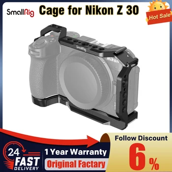 Клетка SmallRig Z 30 для Nikon Z 30, клетка из алюминиевого сплава с креплением для холодного башмака для микрофона и светодиодной подсветкой для видеоблогинга 3858