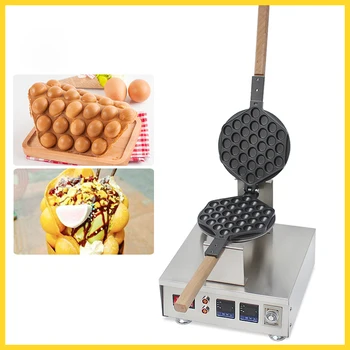 Коммерческая электрическая цифровая сковорода с антипригарным покрытием, вафельница для яичных пузырей, утюжок для приготовления слоеного торта Eggettes, машина для выпечки яичного торта для мороженого