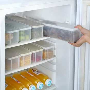 коробки для спагетти прямоугольный пластиковый холодильник для консервирования пищевых продуктов крышка кассеты кухонные вкладыши для пищевых зерен герметичная коробка