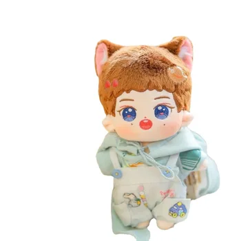 Кошачье ухо 20 см EXO Kpop Плюшевая Кукла Baby Doll с Волосами Плюшевая Кукла Игрушка Куклы Аксессуары для Подарка Нашего поколения