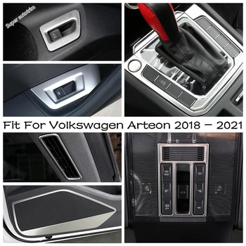 Лампы для чтения / Переключатели фар /Отделка панели переключения передач Аксессуары из нержавеющей стали для Volkswagen Arteon 2018 - 2021