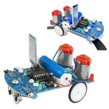 Линейка Проектных комплектов Smart Car D2-6 Следует за Роботом Bluetooth Control Для предотвращения препятствий C51 Однокристальная Интеллектуальная Автомобильная Сварка