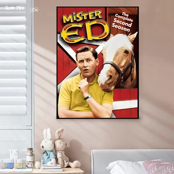 Мистер Эд Классический постер фильма художественная печать холст картина Настенные панно гостиная домашний декор (без рамки)