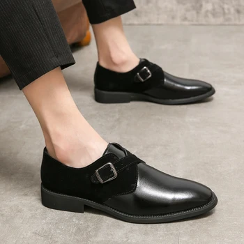 Мужские Оксфорды из натуральной кожи, удобные модельные туфли, оригинальные официальные деловые повседневные туфли-дерби для мужчин