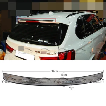 Настоящий Карбоновый Верхний Задний Спойлер На Крыше, Багажник для BMW BMW F15 X5 F85 X5M