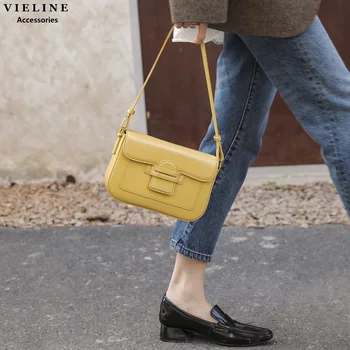 Новая женская сумка VIELINE на одно плечо, уникальная ручная сумка французского дизайна, сумка для подмышек, женская сумка через плечо