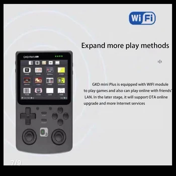 Новая классическая ретро-консоль GKD Mini Plus с металлическим корпусом, экраном 3,5 IPS с модулем Bluetooth, видеоигрой с открытым исходным кодом, подарком для PS-плеера