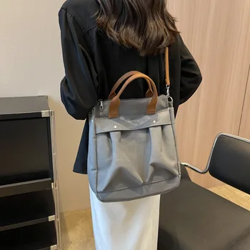 Новое поступление 2023, женская сумка через плечо, модная холщовая сумка в корейском стиле с большой вместимостью, сумки через плечо для женщин, кошелек