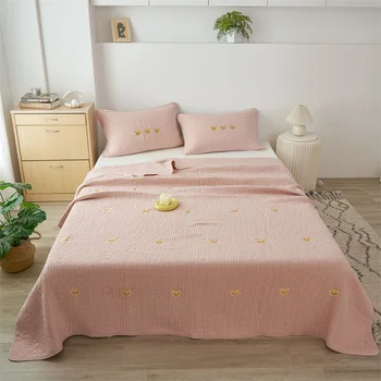 Одеяло из 100% хлопка для детей покрывало Одеяло с милым Медведем на лето, Размер 200x230, Покрывало для домашней кровати (наволочку нужно заказать)