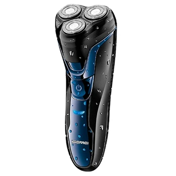 Оригинальная водонепроницаемая электробритва Geemy, перезаряжаемая электрическая бритва для бороды, для мужчин, роторный USB-станок для бритья лица