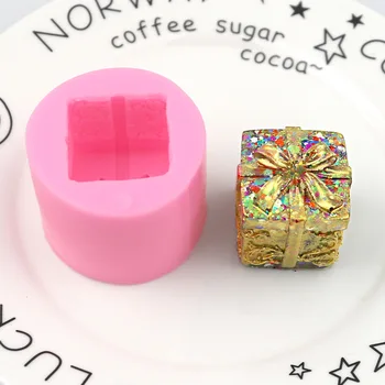 Подарочная коробка, силиконовая форма для сахара, украшение торта, форма для клея ручной работы XGY-371