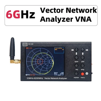 Портативный Векторный Сетевой Анализатор GS320 VNA 6G Рефлектометр 23-6200 МГц NanoVNA 6 ГГц NanoVNA Type C USB-соединение SOL