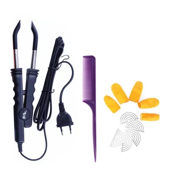 Профессиональная плоская пластина с регулируемым постоянным нагревом для наращивания волос, кератиновое склеивание, салонный инструмент, термоядерная палочка