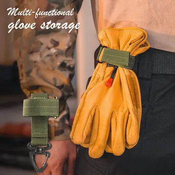 Пряжка для подвешивания перчаток, многоцелевой нейлоновый ремешок для хранения перчаток, защита от потери альпинистской веревки, пряжка для хранения