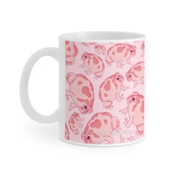 Розовая Северная Лопатоногая Жаба Белая Кружка Кофейная Чашка Чашки Для Чая С Молоком Подарок Для Друзей Лягушка Жаба Амфибия Животные Дикой Природы Австралии