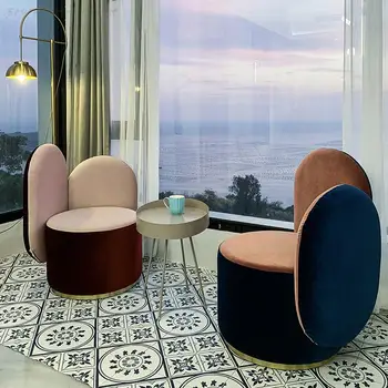 Современные кресла с откидной спинкой для гостиной и отдыха с деревянной опорой для спины Relax Single Chair Дизайнерский пол Nordic Muebles Мебель для дома